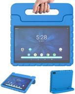 📱 onn 10.1 tablet case 1 generation 2019: lightweight, shockproof cover for kids - blue logo