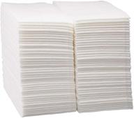 🍽️ capsella premium quality elegant disposable guest napkins: linen-feel, soft & absorbent - perfect for kitchen, parties, weddings, or events (pack of 100) logo