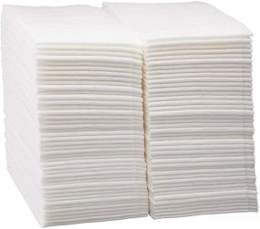 img 4 attached to 🍽️ CAPSELLA Premium Quality Elegant Disposable Guest Napkins: Linen-Feel, Soft & Absorbent - Perfect for Kitchen, Parties, Weddings, or Events (Pack of 100)