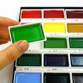 img 3 attached to 🎨 Kuretake GANSAI TAMBI Watercolor Set: Professional-Quality Paints for Artists and Crafters | AP-Certified | Ideal for Dark Papers | Made in Japan (36 Colors)