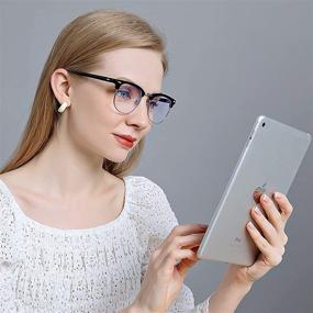 img 3 attached to Rimless Unisex Computer Glasses - Men's Superior Sunglasses & Eyewear Accessories
