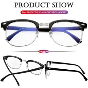 img 1 attached to Rimless Unisex Computer Glasses - Men's Superior Sunglasses & Eyewear Accessories