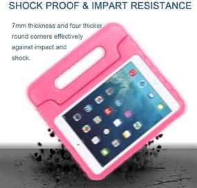 img 2 attached to CAM-ULATA iPad Mini 5 Case for Kids - Durable Protective Cover with Adjustable Kickstand - Compatible with Apple iPad Mini 4 & 5 - Rose