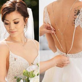 img 1 attached to Chicque Rhinestone Layered Necklaces Wedding Women's Jewelry