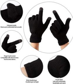 img 3 attached to 🧤 Stretchy Winter Glove Screen Gloves