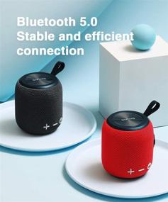 img 2 attached to 🔊 Беспроводной портативный Bluetooth-динамик - SANAG Bluetooth 5.0 с двойным сопряжением, улучшенным объемным звуком 360° и богатым стерео-басом, долгое время воспроизведения 24 часа, водонепроницаемость IPX67 - идеально подходит для путешествий, на открытом воздухе, дома и на вечеринке