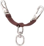 top-quality tough-1 nylon lunging strap - brown: unparalleled durability for optimal training логотип