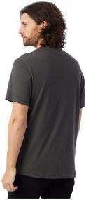 img 1 attached to Alternative Mens Henley Washed Black Men's Clothing for Shirts