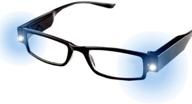 🔦 enhance your nighttime reading with danse jupe multi strength reading glasses - full frame eyewear with dual led lights and clear vision +2.00 logo