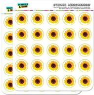 🌻 opaque sunflower shower 1" planner calendar scrapbooking crafting stickers for better seo logo