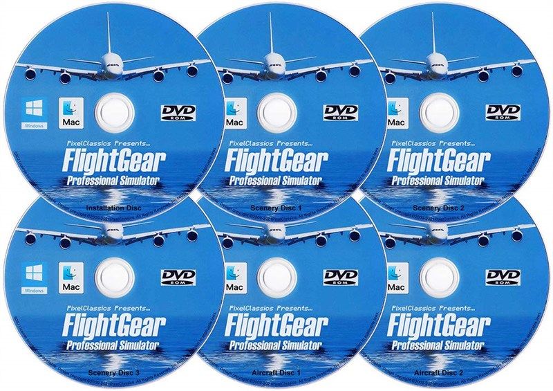 시뮬레이터 flightgear microsoft windows pc mac 로고