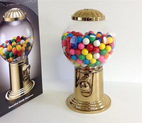 img 3 attached to 🌍 Godinger 9-Inch Refillable Globe Gumball Machine and Candy Dispenser Vintage Style - Golden Color