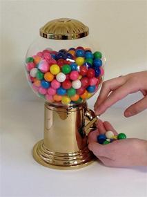 img 2 attached to 🌍 Godinger 9-Inch Refillable Globe Gumball Machine and Candy Dispenser Vintage Style - Golden Color