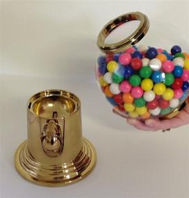 img 1 attached to 🌍 Godinger 9-Inch Refillable Globe Gumball Machine and Candy Dispenser Vintage Style - Golden Color