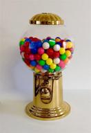 🌍 godinger 9-inch refillable globe gumball machine and candy dispenser vintage style - golden color логотип