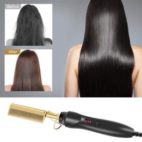 img 1 attached to Electric Straightener Portable Anti Scald Security Hair Care