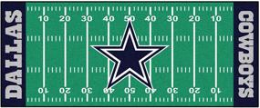 img 4 attached to 🏈 Enhance Your Game Day Décor with FANMATS NFL Unisex-Adult Football Field Runner