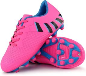img 3 attached to Hawkwell Comfortable Soccer Shoes for Toddler Little Girls: Optimal Athletic Gear