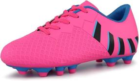 img 4 attached to Hawkwell Comfortable Soccer Shoes for Toddler Little Girls: Optimal Athletic Gear