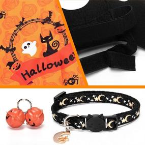 img 1 attached to 🐱 Cat Halloween Costumes - AWOOF Bat Wings for Cats & Collar Bandanas, Cute Dress Up Accessories for Pet Cats