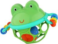 bright starts oball musical shake toy, jingle & grasp pal, bpa-free baby rattle toy, suitable for newborns and up logo