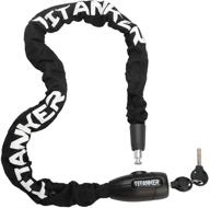 🔒 titanker bike chain lock: ultimate security against theft for bikes, motorcycles, doors, gates, and more (6mm, 8mm, 10mm thick chains) logo