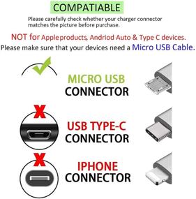 img 1 attached to 🔌 UL Listed AC Adapter 2A Rapid Charger with 10.0 Ft Micro-USB Cable - Compatible with Kindle Fire 7 8 10 Tablet, HDX 6" 7" 8.9" 9.7", Kindle Paperwhite, Phone, and Tab Power Supply Cord