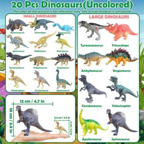 img 3 attached to 🦖 Dino Art Bundle: Unleash Creativity with Dinosaur Paintings Supplies