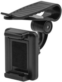 img 3 attached to Geekercity Car Mount Phone Holder - Universal 360 Rotation Sun Visor Clip Bracket for GPS Smartphones [35-90mm] - Enhanced SEO!