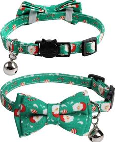 img 2 attached to Pawskido Christmas Collar Bowtie Breakaway