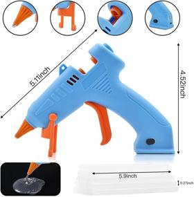 img 1 attached to Rechargeable Cordless Glue Gun Kit - Mini Wireless Hot Glue Gun with Case, Stand & 30pcs Sticks for Crafts, Decorations, Small DIY Projects at School, Home, Quick Repairs and Office Artistic Creation