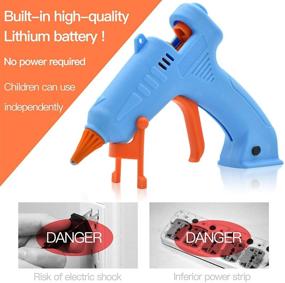 img 2 attached to Rechargeable Cordless Glue Gun Kit - Mini Wireless Hot Glue Gun with Case, Stand & 30pcs Sticks for Crafts, Decorations, Small DIY Projects at School, Home, Quick Repairs and Office Artistic Creation