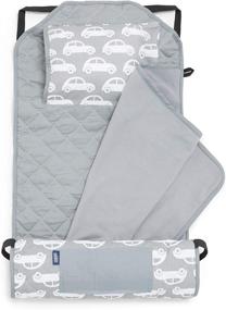 img 4 attached to 🚗 Modern Nap Mat with Pillow for Toddler Boys & Girls, Ideal for Daycare & Preschool, Features Elastic Corner Straps, Cotton Blend Materials, BPA-free (Cars) - Wildkin Kids