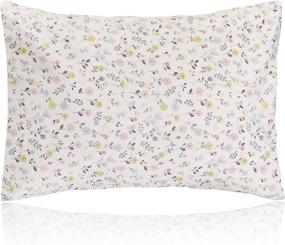 img 4 attached to 🌸 White Flower Toddler Pillow and Pillowcase Set - Ultra Soft Envelope Closure, Fits 12"x 16" Kids Bedding, Ideal for Sleeping, Travel, Crib, and Toddler Bed