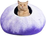 🐱 juccini wool cat cave bed - premium ecofriendly felted cat cave made from 100% natural wool - the ultimate comfort and personal space for indoor cats and kittens logo