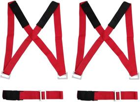img 4 attached to 🏋️ HQD Direct Red 2-Person Lifting and Moving Straps – Effortlessly Move, Lift, and Secure Furniture, Appliances, Heavy Objects, and More Without Straining Your Back! Moving System and Harnesses for 2 Movers
