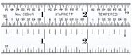 📐 starrett c604r 3 tempered graduations thickness: accurate and durable measurement tool логотип