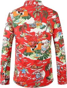 img 3 attached to Hawaiian Christmas Shirts with SSLR Sleeve