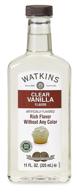 🍶 watkins clear vanilla flavor extract - 11 oz. bottle, 1 count - packaging may vary (clear & delicious!) logo