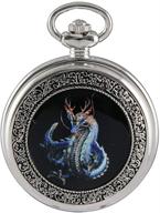 изысканные часы с изображением дракона в стиле стимпанк "vigoroso": модный аксессуар с художественным штрихом. логотип