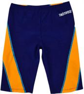 aivtalk boys splice jammer quick-dry swim trunk with sun protection and compression - sizes 4-12t logo