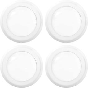 img 4 attached to 🔆 Sunco Lighting 5/6” LED Disk Lights: Dimmable Flush Mount Recessed Retrofit Ceiling Light Fixture – 4 Pack, 5000K Daylight, 15W=100W, 1050LM, Low Profile Round Surface Mount, ETL & Energy Star Listed