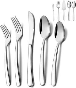 img 4 attached to 🍽️ Haware Stainless Tableware: Premium Silverware for Effortless Tabletop and Serveware Experience