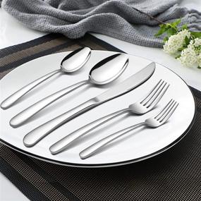 img 1 attached to 🍽️ Haware Stainless Tableware: Premium Silverware for Effortless Tabletop and Serveware Experience