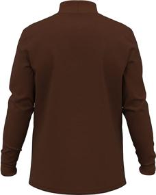 img 2 attached to 👚 Women's Brown Maks Interlock Turtleneck Pullover with Mockneck - Clothing