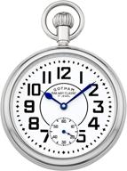 gotham silver tone mechanical railroad watch - a timeless classic logo