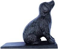 🐶 lulu decor black cast iron dog door stopper doorstops weighting 5lbs логотип