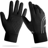 🧤 achiou winter running gloves: touch screen warm gloves for men & women – insulated, anti-slip, windproof, waterproof for cycling, driving, and texting logo