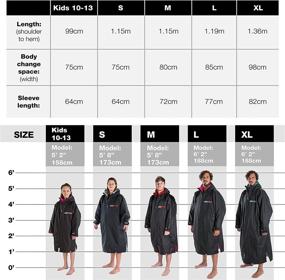 img 2 attached to 🧥 Dryrobe Advance Long Sleeve Change Robe: Ultimate Waterproof Swim Parka for Swimming, Surfing, and OCR Events – Stay Warm and Dry