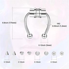 img 3 attached to GZCQLKOR Magnetic Horseshoe Hypoallergenic Stainless